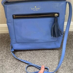 Kate Spade Leather Blue Crossbody Bag